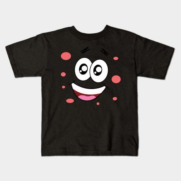 patrick Painting Kids T-Shirt by ezzobair